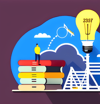 article cover lightbulb person chart